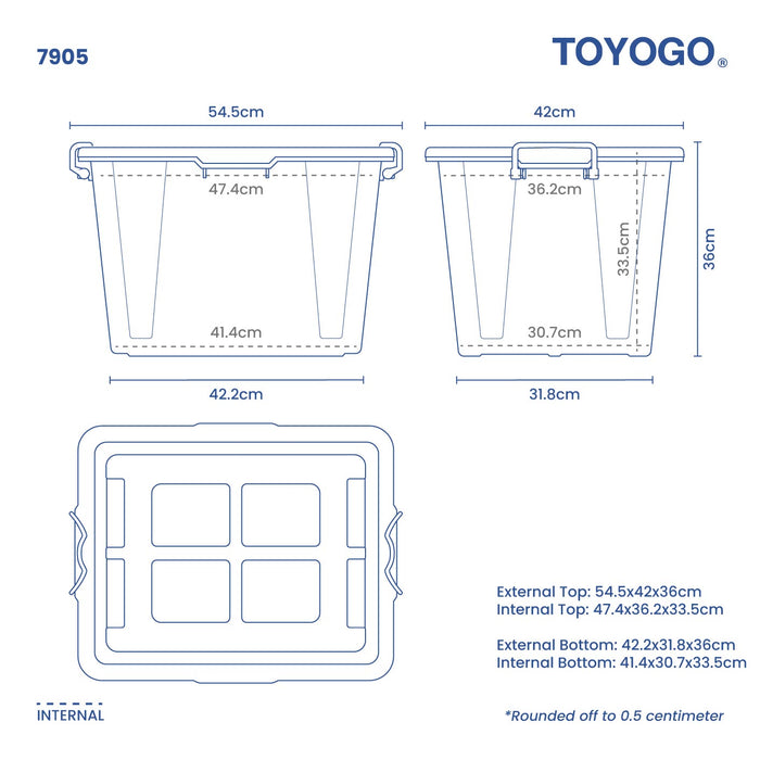 STORAGE BOX W LID (7905)