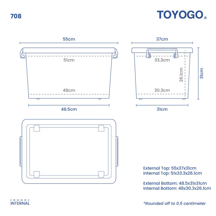 STORAGE BOX W WHEELS (708)