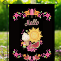 Summer Garden Flag - Embroidery Elegance - Project Kit