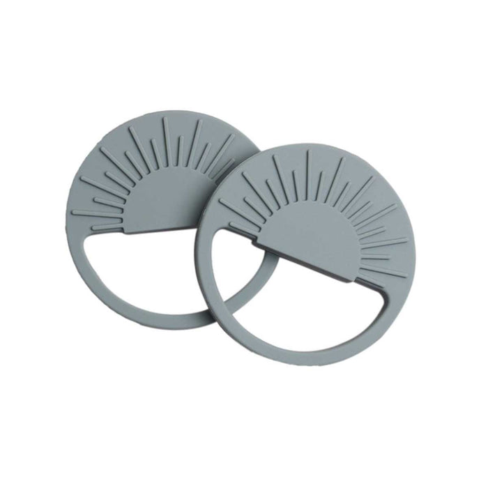 Sun Shape Silicone Teether, Gray