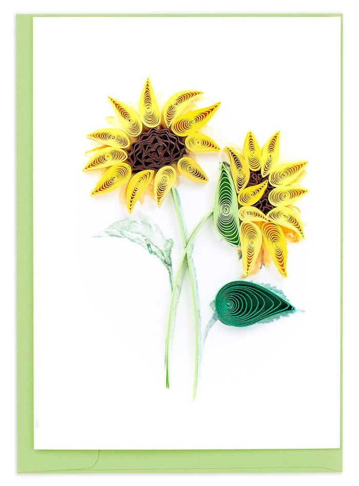 Sunflower Bouquet Petite Quilling Card