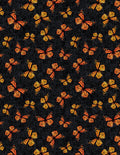 Sunshine Whispers - Butterflies Toss Black -3080 28656 998