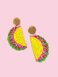 Taco Statement Beaded Earrings