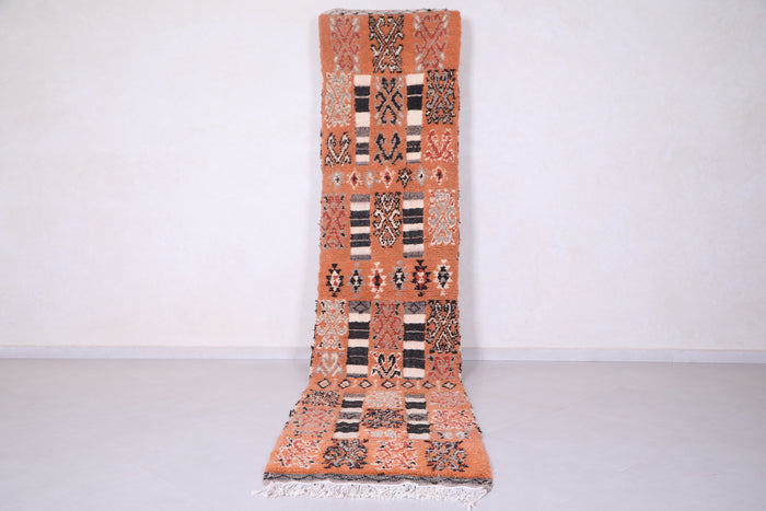 Runner handmade berber rug - custom moroccan carpet - Azilal rug - custom moroccan rugs