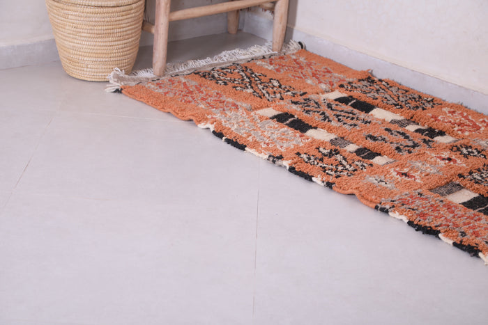 Runner handmade berber rug - custom moroccan carpet - Azilal rug - custom moroccan rugs