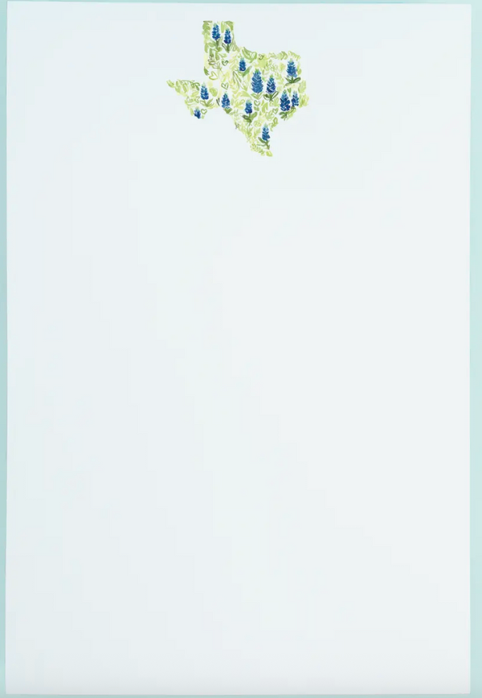 Texas in Bluebonnets Watercolor Notepad