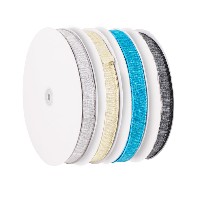 TEXTURED LINEN RIBBON