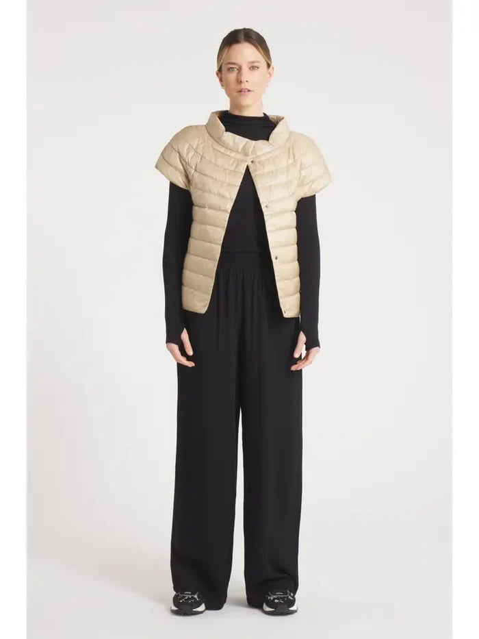 The St Barts | Down Vest by Coates of London |Taupe