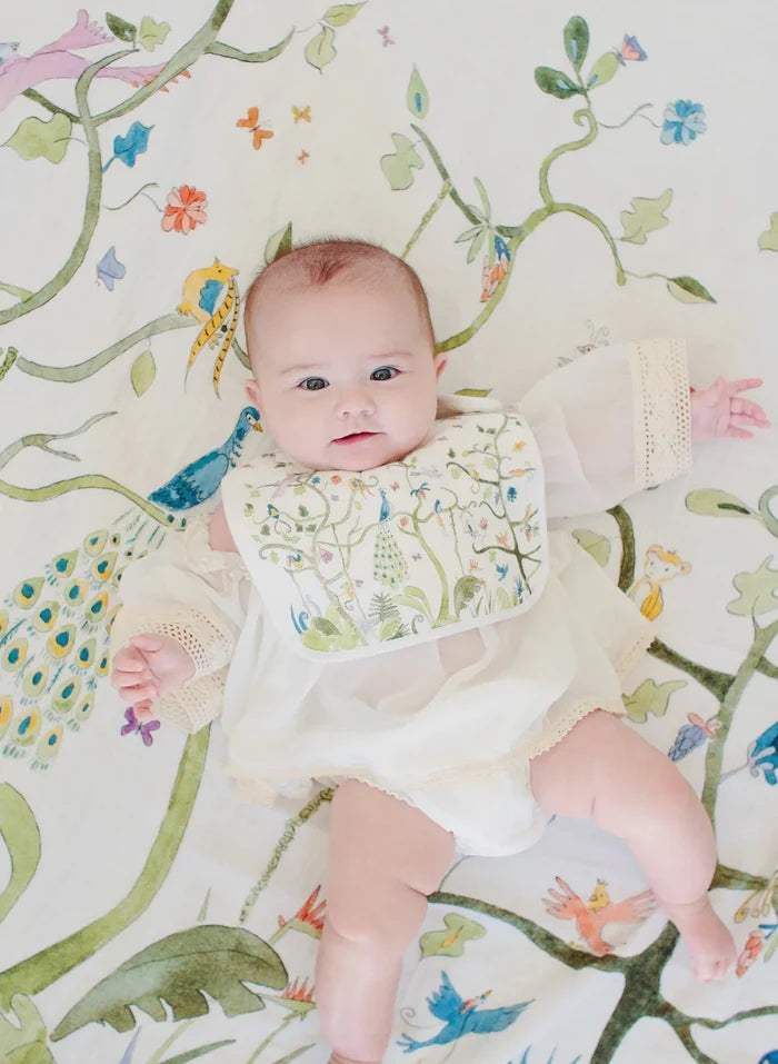 TIMO + VIOLET Tropical Chinoiserie Shawl Blanket