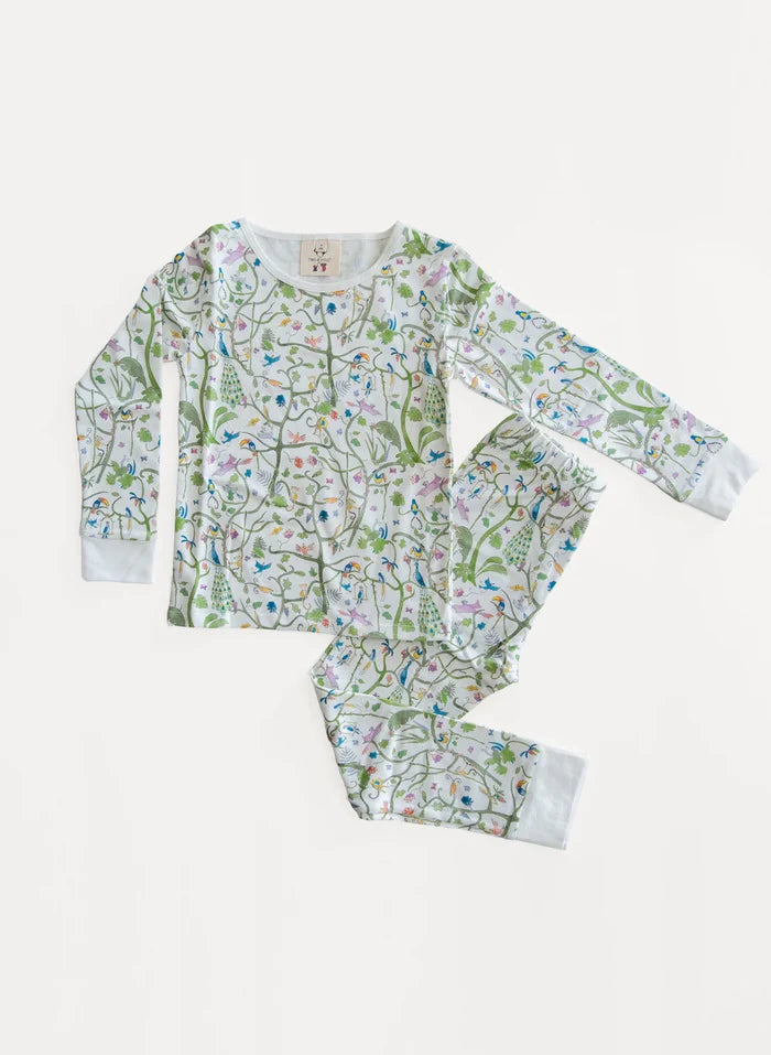 TIMO + VIOLET Two Piece Pajamas - Tropical Garden