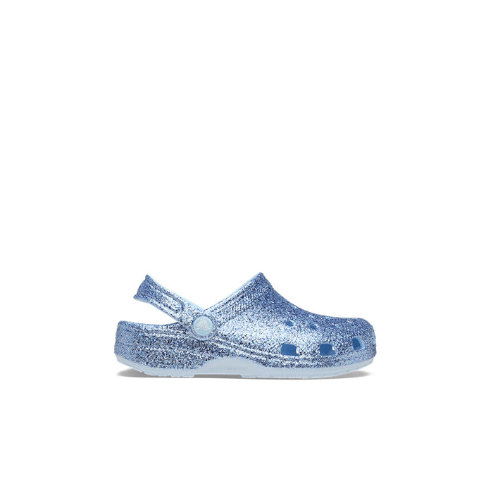 Toddler Classic Chunky Glitter Clog 'Blue Frost'