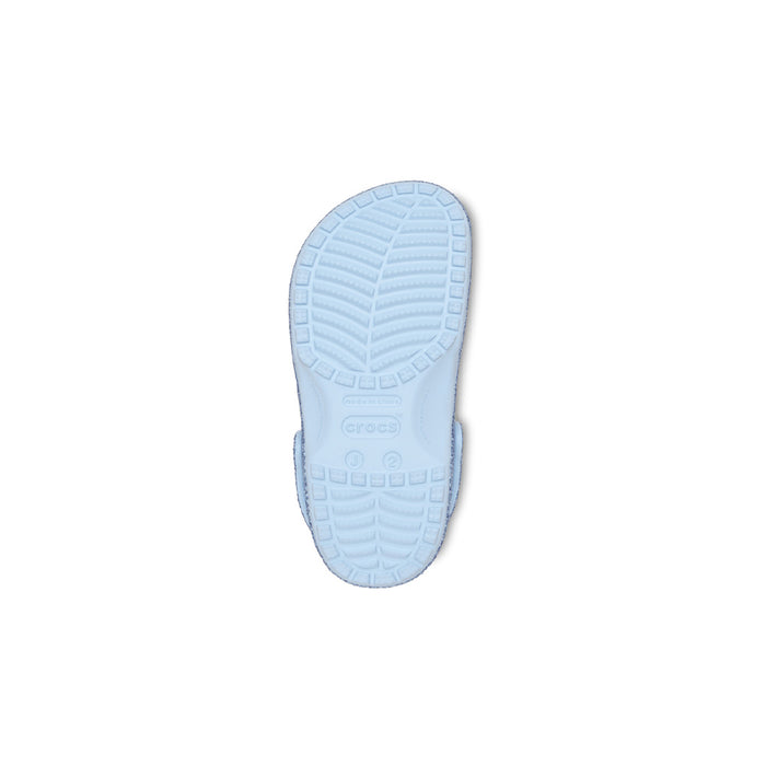 Toddler Classic Chunky Glitter Clog 'Blue Frost'