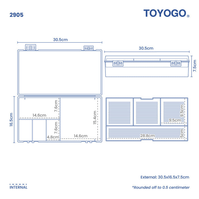 TOKIMA 2 LAYER 9 COMPARTMENT BOX (2905)