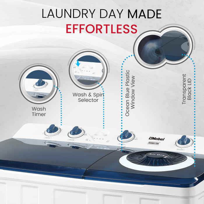 Top Load Washing Machine 15 KG - NWM1700