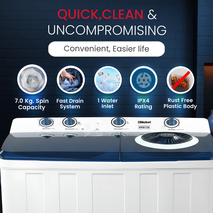 Top Load Washing Machine 15 KG - NWM1700
