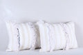 Two moroccan handwoven kilim pillows