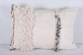 Two moroccan handwoven kilim pillows