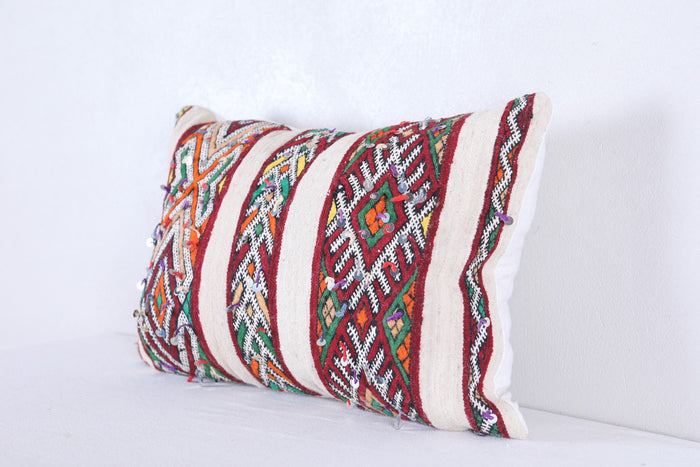 Two moroccan handwoven kilim pillows