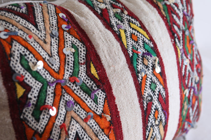 Two moroccan handwoven kilim pillows