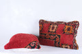 Two moroccan handwoven rug pillows