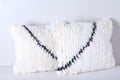 Two moroccan handwoven rug pillows