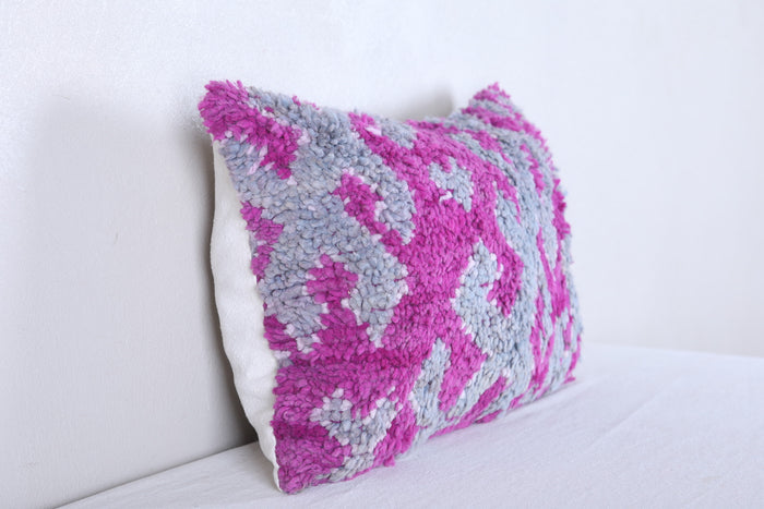 Two moroccan handwoven rug pillows