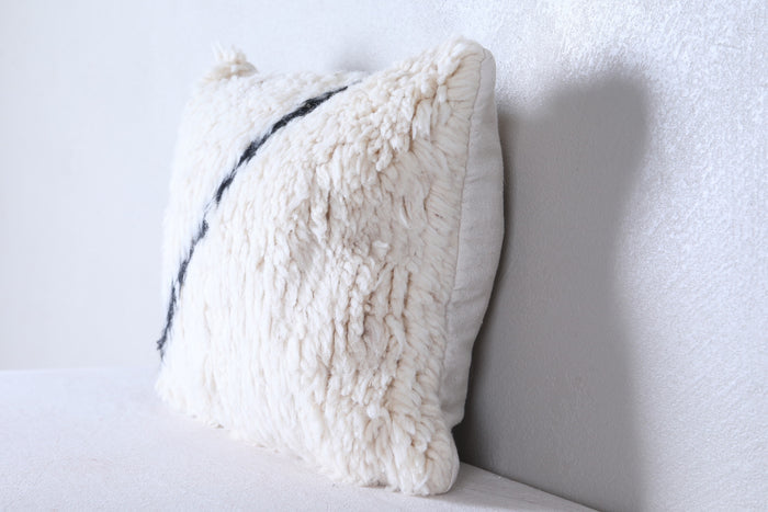 Two moroccan handwoven rug pillows