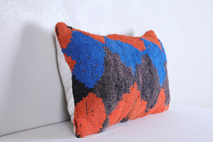 Two moroccan handwoven rug pillows - kilim pillow