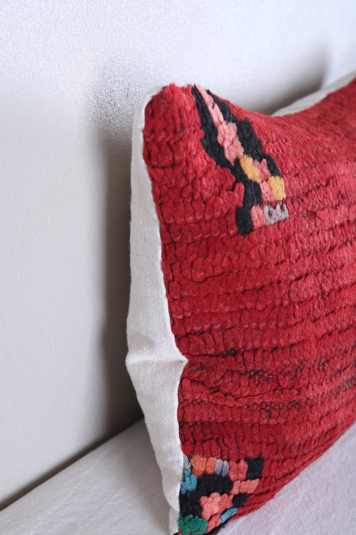 Two moroccan handwoven rug pillows - kilim pillow