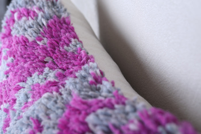 Two moroccan handwoven rug pillows