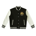 Two-Tone Fleeced Varsity Jacket