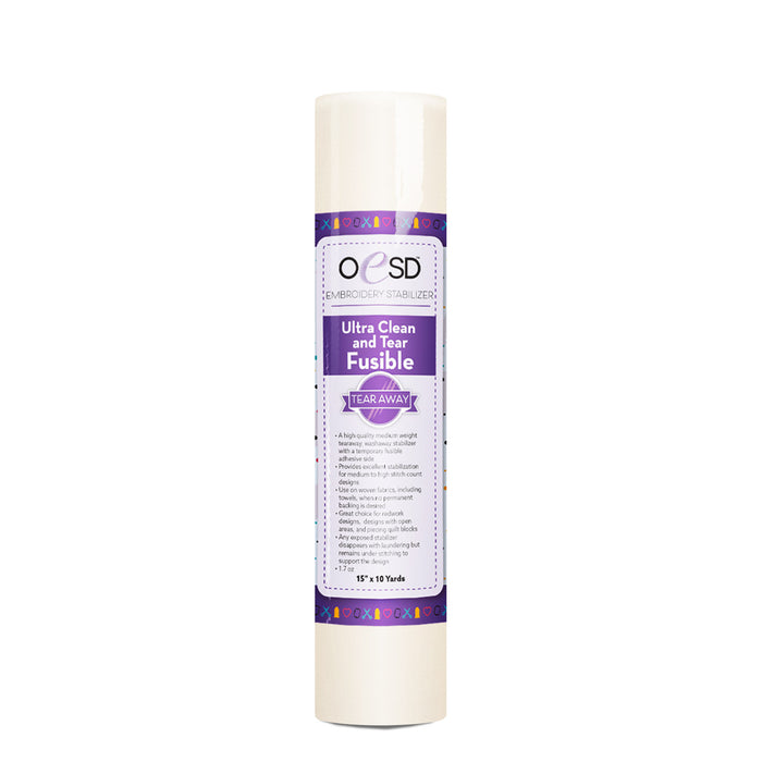 Ultra Clean & Tear Fusible - 15" x 10 yds