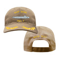 U.S. Navy Custom Ship Cap - Coyote - Captain Scrambled Eggs -Seawolf Class Attack Submarine Hats and Caps