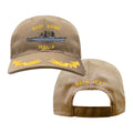 U.S. Navy Custom Ship Cap - Coyote - Captain Scrambled Eggs -Spruance Class Destroyer Hats and Caps