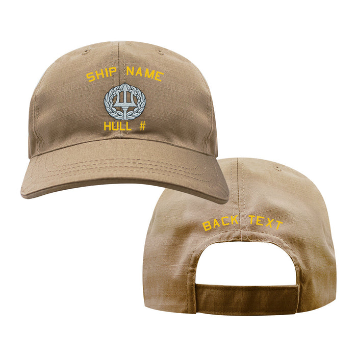 U.S. Navy Custom Ship Cap - Coyote - Navy Command Ashore Hats and Caps