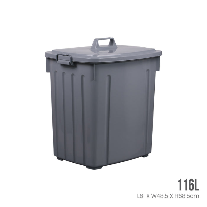 UTILITY STORAGE BIN W COVER 116L (1401)