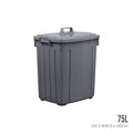UTILITY STORAGE BIN W COVER 85L (1400)