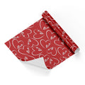 Valentine Red Love Heart Wrapping Paper