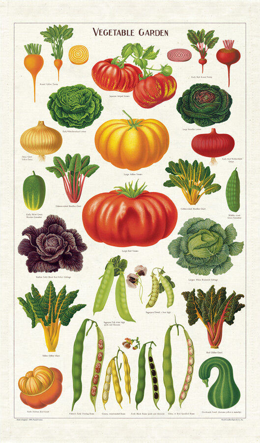Vegetable Garden Vintage Tea Towels