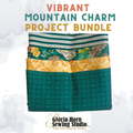 Vibrant Mountain Charm  Project Bundle - Fabric Kit | 12" x WOF