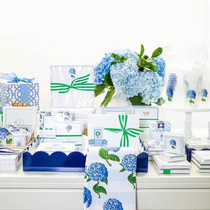 WH Hostess Social Stationery Hydrangea Bloom Slab Notepad