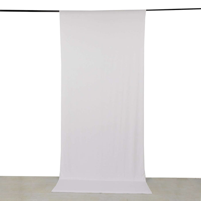 Plain white backdrop fabric for photography or display use.