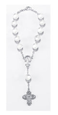 White Auto Rosary