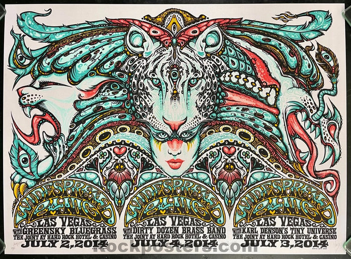Widespread Panic - Las Vegas '14 - Jeff Wood - Uncut Ice Silver Edition - Mint