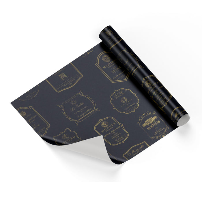 Wine Cellar On Black Base Wrapping Paper