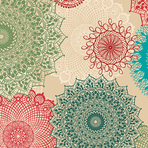 Winter Haven - Dancing Doilies Multi -  16790-99