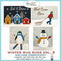 Winter Mug Rugs Vol III Embroidery USB