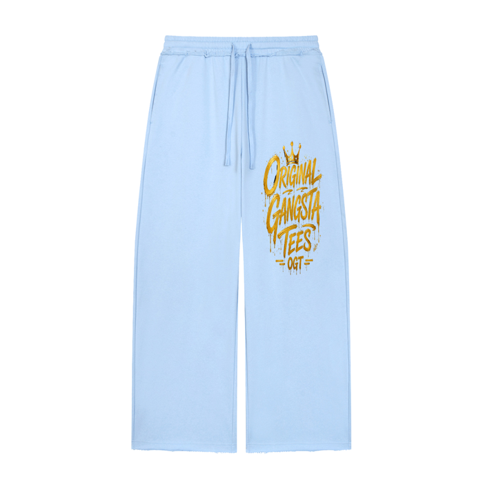Women’s Wide Leg Raw Edge Sweatpants