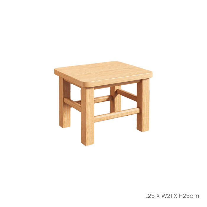 WOODEN STOOL SQ LOW (HFH6511)