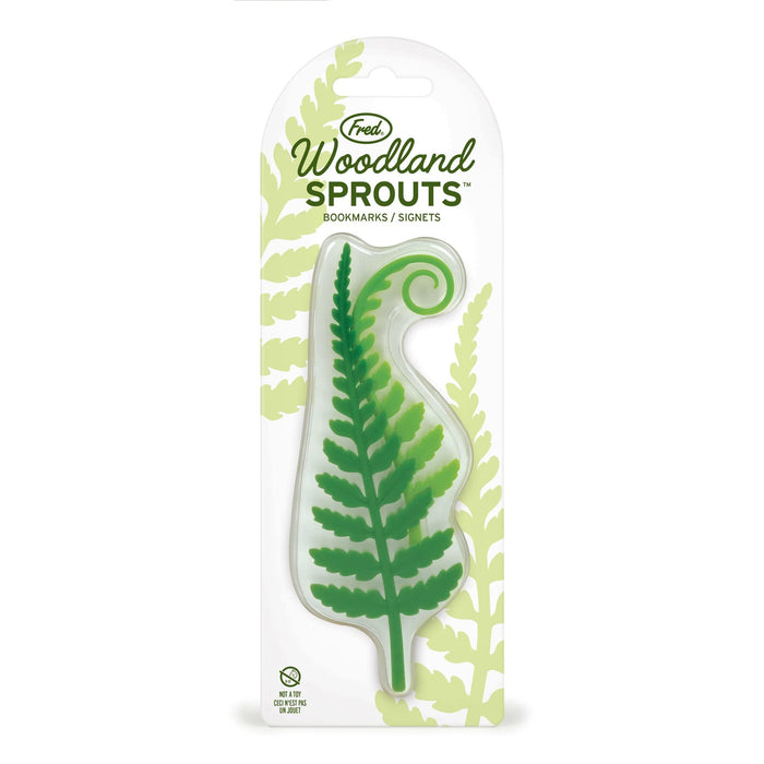 Woodland Sprouts - fern bookmarks in packaging